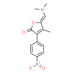 5-[(DIMETHYLAMINO)METHYLENE]-4-METHYL-3-(4-NITROPHENYL)-2(5H)-FURANONE结构式