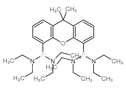 P,P&#8242;-(9,9-Dimethyl-9H-xanthene-4,5-diyl)bis[N,N,N&#8242;,N&#8242;-tetraethyl-phosphonous diamide] Structure