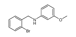 N-(2-bromobenzyl)-3-methoxyaniline结构式