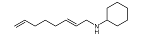 (E)-N-(octa-2,7-dien-1-yl)cyclohexanamine Structure