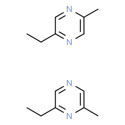 2-ethyl-5(or6)-methyl pyrazine structure