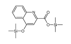 4-[(Trimethylsilyl)oxy]-2-quinolinecarboxylic acid trimethylsilyl ester Structure