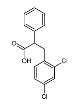 (±)-3-(2,4-dichlorophenyl)-2-phenylpropanoic acid结构式