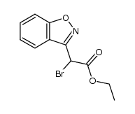 α-bromo-1,2-benzisoxazole-3-acetic acid ethyl ester Structure