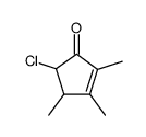 2-Cyclopenten-1-one,5-chloro-2,3,4-trimethyl-结构式