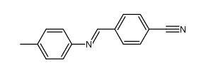 N-(p-cyanobenzylidene)-p-toluidine结构式