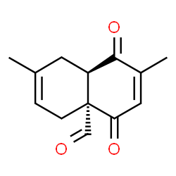 4a(4H)-Naphthalenecarboxaldehyde, 1,5,8,8a-tetrahydro-2,7-dimethyl-1,4-dioxo-, (4aR,8aS)-rel- (9CI) structure