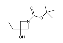 3-乙基-3-羟基氮杂环丁烷-1-羧酸叔丁酯结构式