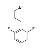 2-(3-bromopropyl)-1,3-difluorobenzene Structure