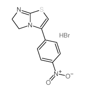 Imidazo[2,1-b]thiazole, 5,6-dihydro-3-(4-nitrophenyl)- Structure