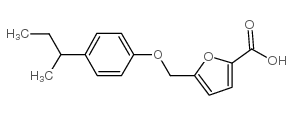 5-(4-(2-BUTYL)PHENOXYMETHYL)FURAN-2-CARBOXYLICACID structure