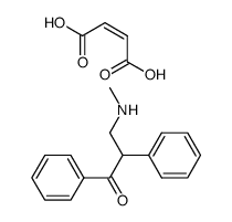3-Methylamino-1,2-diphenyl-propan-1-one; compound with (Z)-but-2-enedioic acid Structure