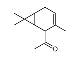 1-(3,7,7-trimethylbicyclo[4.1.0]hept-3-en-2-yl)ethan-1-one结构式