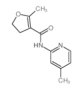 2-methyl-N-(4-methylpyridin-2-yl)-4,5-dihydrofuran-3-carboxamide结构式