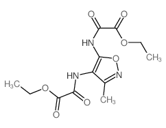 Acetic acid,2,2'-[(3-methyl-4,5-isoxazolediyl)diimino]bis[2-oxo-, diethyl ester (9CI)结构式