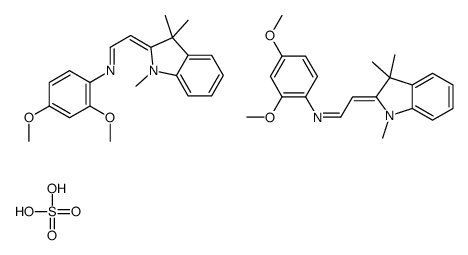 2,4-dimethoxy-N-[(E)-2-(1,3,3-trimethylindol-1-ium-2-yl)ethenyl]aniline,sulfate Structure