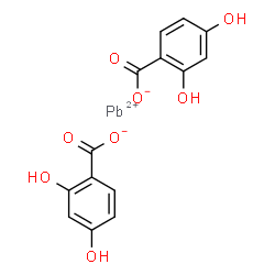 lead bis(2,4-dihydroxybenzoate) structure