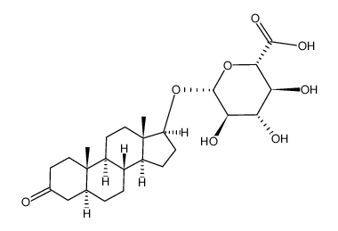 Dihydrotestosterone glucuronide Structure