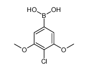 (4-chloro-3,5-dimethoxyphenyl)boronic acid结构式