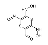 N-[6-(hydroxyamino)-3,5-dinitroso-1,4-dithiin-2-yl]hydroxylamine Structure