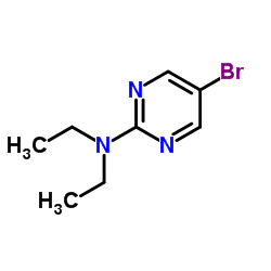 5-溴-2-(二乙基氨基)嘧啶结构式