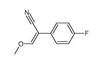 2-(4-fluoro-phenyl)-3-methoxy-acrylonitrile Structure