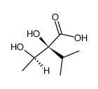 (+)-threo-2.3-dihydroxy-2-isopropyl-butyric acid结构式