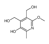 4,5-bis(hydroxymethyl)-6-methoxy-2-methylpyridin-3-ol结构式