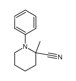 2-methyl-1-phenylpiperidine-2-carbonitrile Structure
