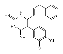 5-(3,4-dichlorophenyl)-6-[(E)-3-phenylprop-1-enyl]pyrimidine-2,4-diamine Structure