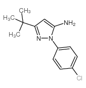 5-叔丁基-2-(4-氯苯基)-2H-吡唑-3-胺结构式