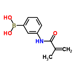 [3-(Methacryloylamino)phenyl]boronic acid structure