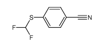 4-((difluoromethyl)thio)benzonitrile Structure