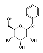 phenyl 1-seleno-β-D-glucopyranoside结构式