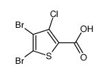 4,5-二溴-3-氯噻吩-2-羧酸结构式