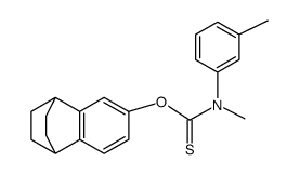 Methyl-m-tolyl-thiocarbamic acid O-tricyclo[6.2.2.02,7]dodeca-2(7),3,5-trien-4-yl ester结构式