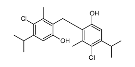 4-chloro-2-[(3-chloro-6-hydroxy-2-methyl-4-propan-2-ylphenyl)methyl]-3-methyl-5-propan-2-ylphenol结构式