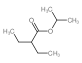 Butanoic acid,2-ethyl-, 1-methylethyl ester structure