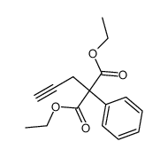 diethyl-2-phenyl-2-propargyl malonate结构式