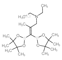 2-Propen-1-amine,N,N-diethyl-2-methyl-3,3-bis(4,4,5,5-tetramethyl-1,3,2-dioxaborolan-2-yl)-,hydrochloride (9CI)结构式