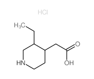 2-(3-ethyl-4-piperidyl)acetic acid结构式