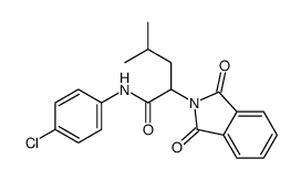N-(4-chlorophenyl)-2-(1,3-dioxoisoindol-2-yl)-4-methylpentanamide结构式