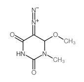 imino-(6-methoxy-1-methyl-2,4-dioxo-1,3-diazinan-5-ylidene)azanium结构式