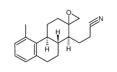 13,18-ζ-epoxy-1-methyl-13,17-seco-oestra-1,3,5(10)-triene-17-carbonitrile结构式
