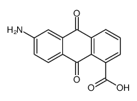 6-amino-9,10-dioxo-9,10-dihydro-anthracene-1-carboxylic acid Structure