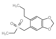 1,3-Benzodioxole,5-[(ethylsulfonyl)methyl]-6-propyl-结构式