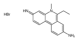 6-ethyl-5-methylphenanthridin-5-ium-3,8-diamine,bromide Structure