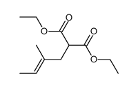 (methyl-2 butene-2 yl) propane dioate d'ethyle结构式