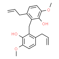 2,2'-Methylenebis[6-methoxy-3-(2-propenyl)phenol] Structure