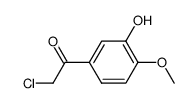 3-Hydroxy-4-methoxy-α-chloroacetophenone Structure